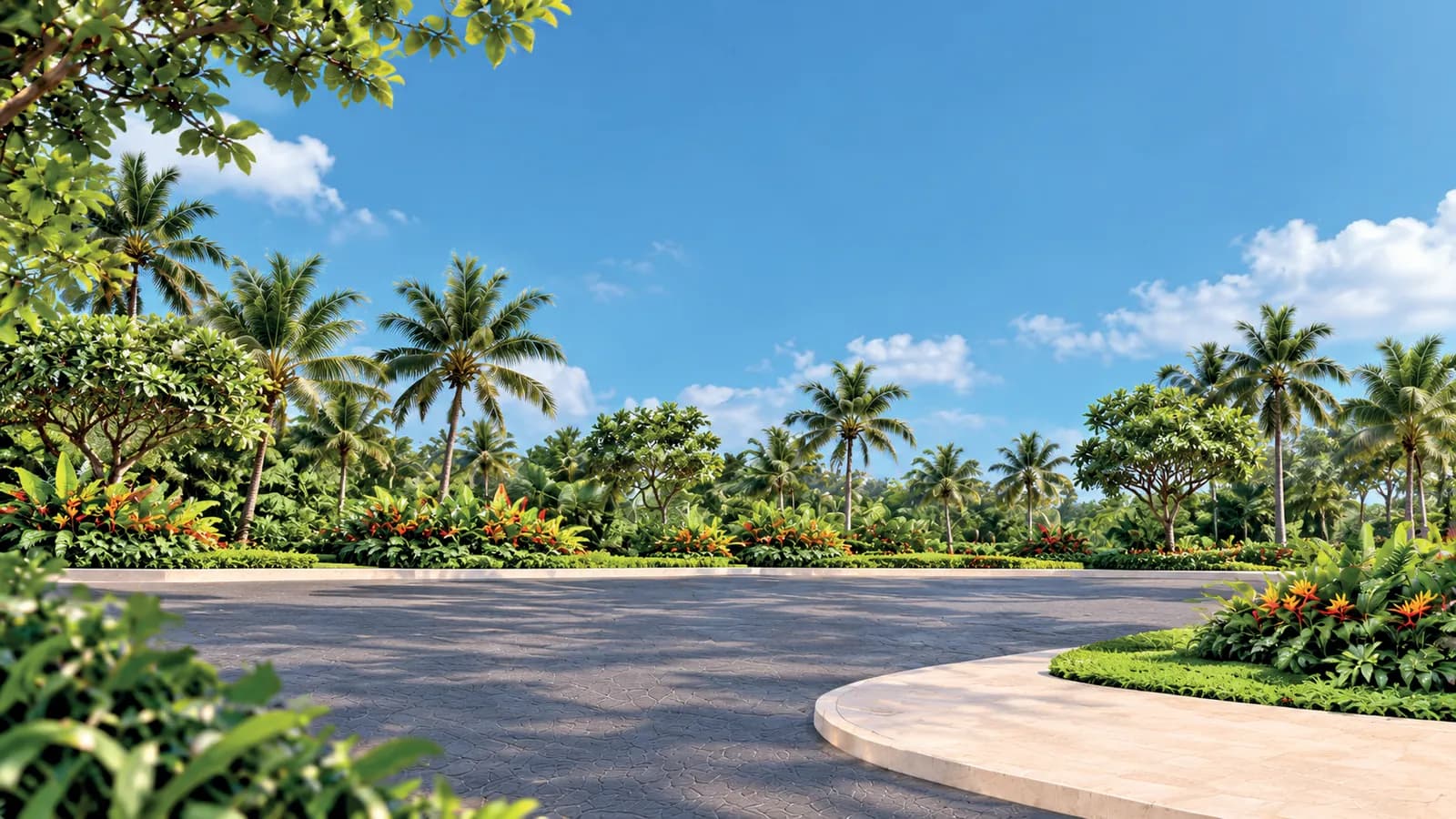 Acceso y jardines de la portería de Betel