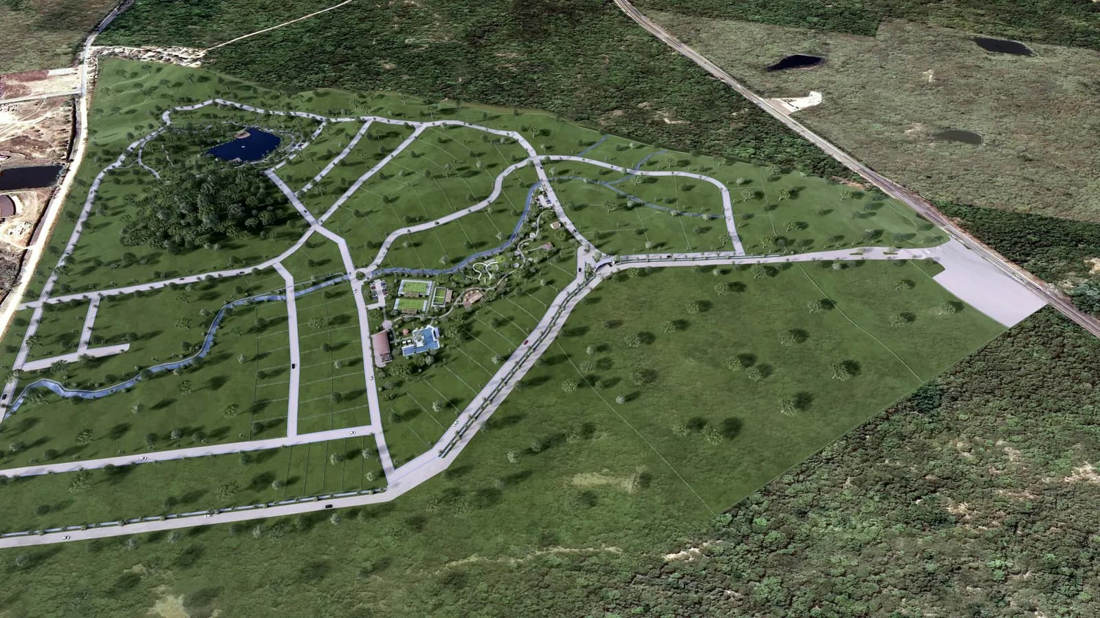 Plano general del proyecto con sus cuatro etapas