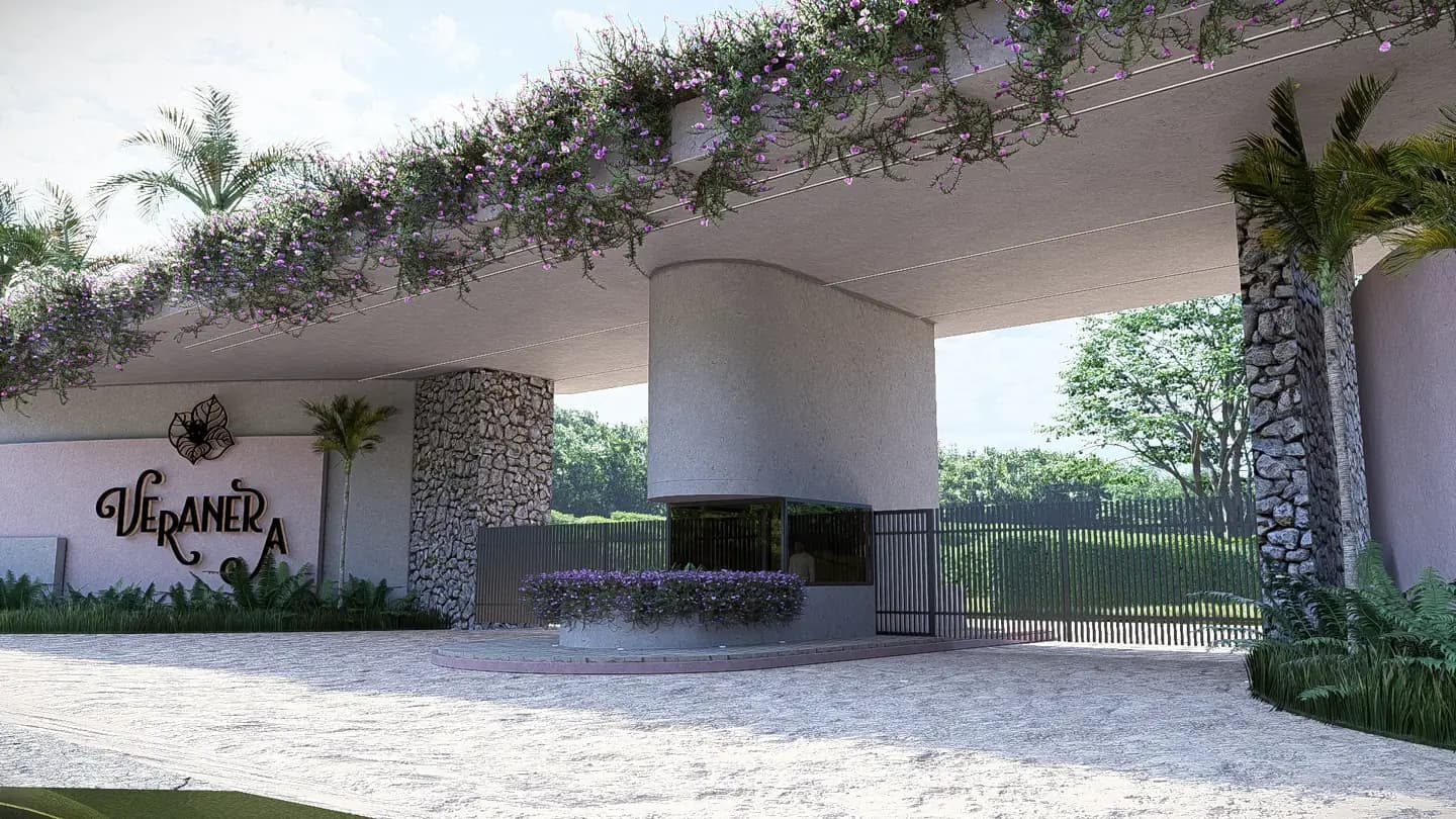 Portería de acceso al condominio