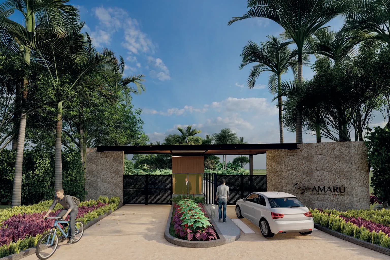 Portería y acceso al condominio