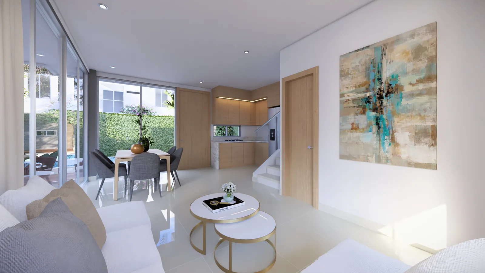 Interior de la vivienda modelo
