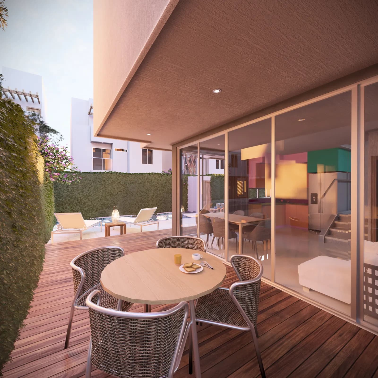 Terraza y zona social al aire libre