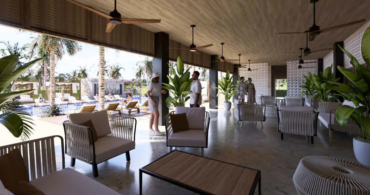 Salón social y zona lounge