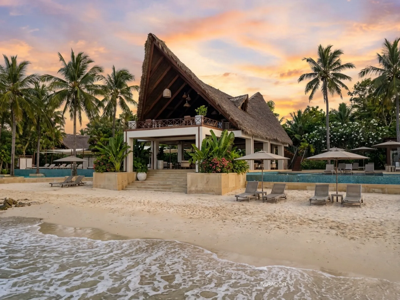 Beach club frente al mar de Puntamarea