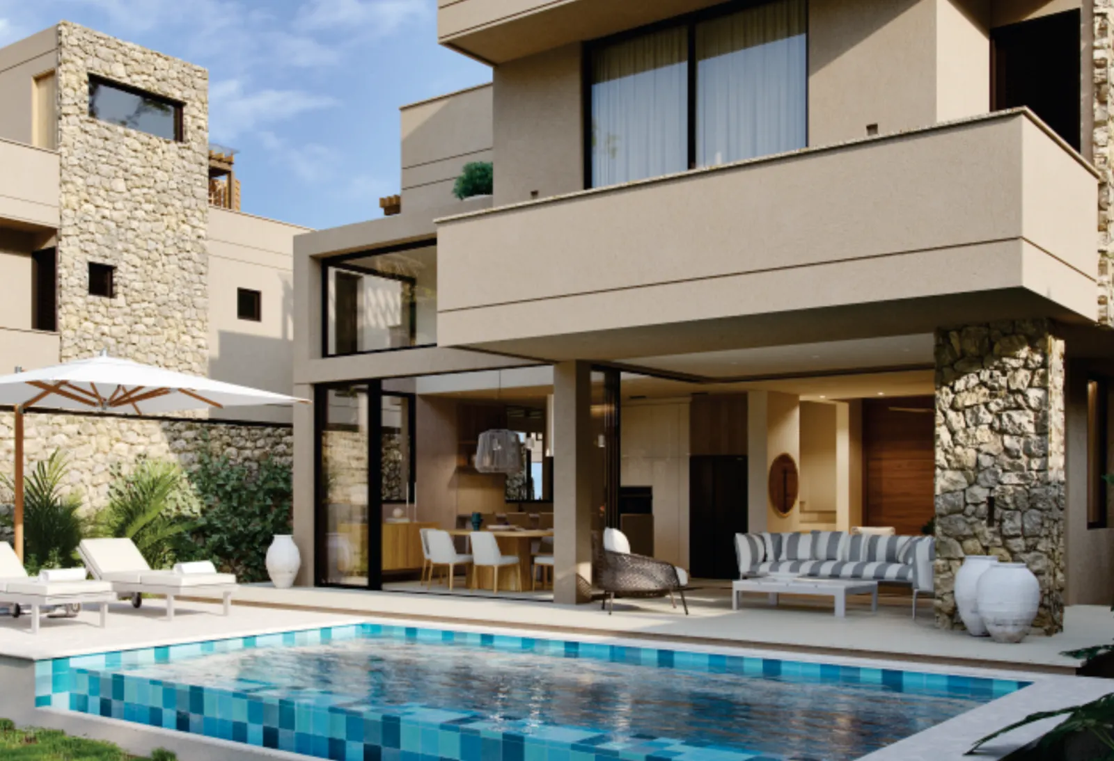 Casa Bonga con piscina y terraza social